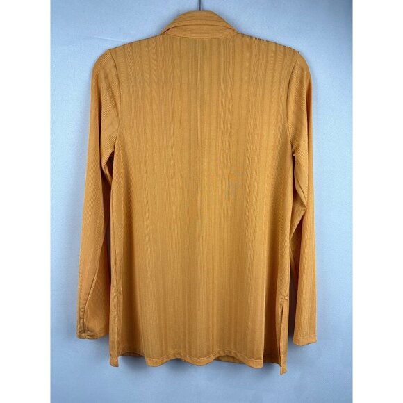 Iman XS Long Sleeve Button-Up Shirt - Mustard Yellow - Picture 6 of 6